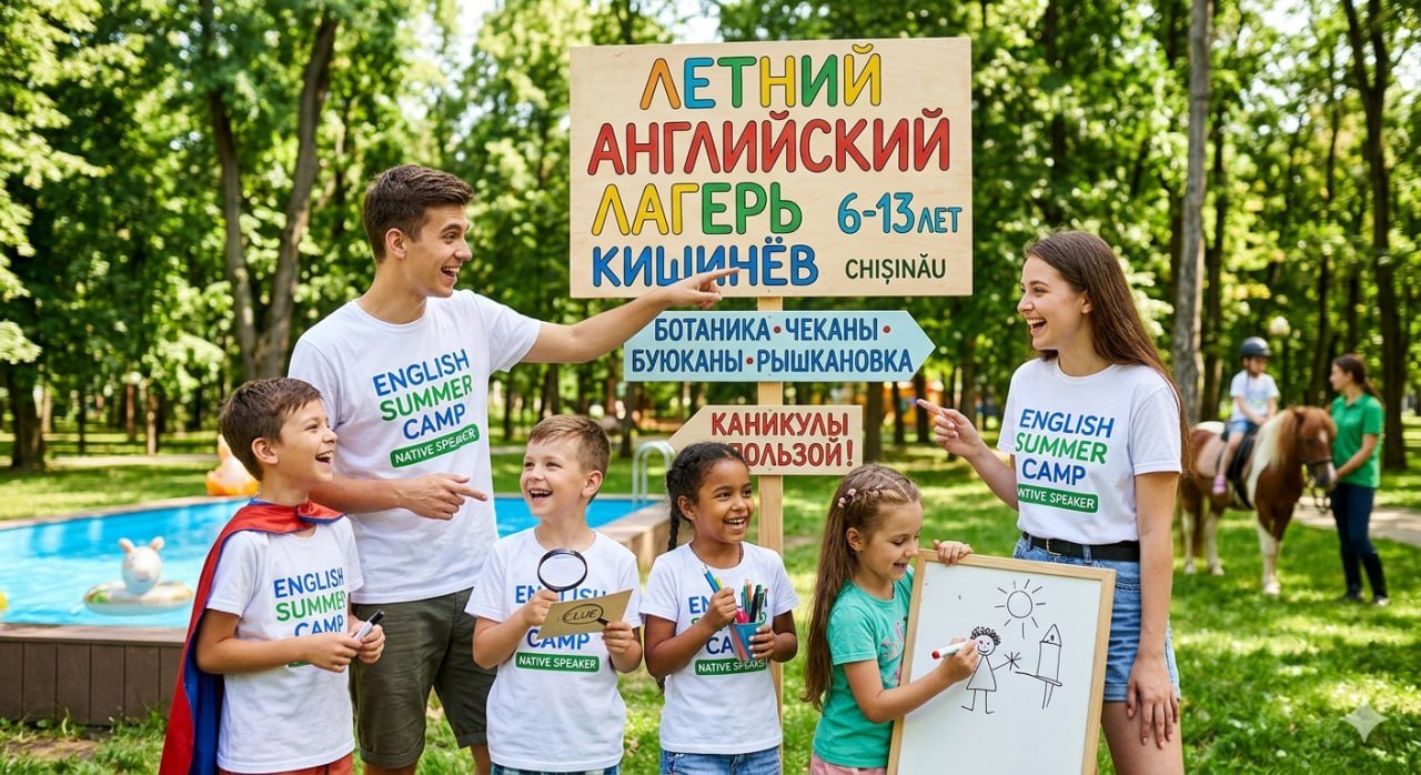 Каникулы с пользой: английский лагерь для детей в Кишиневе